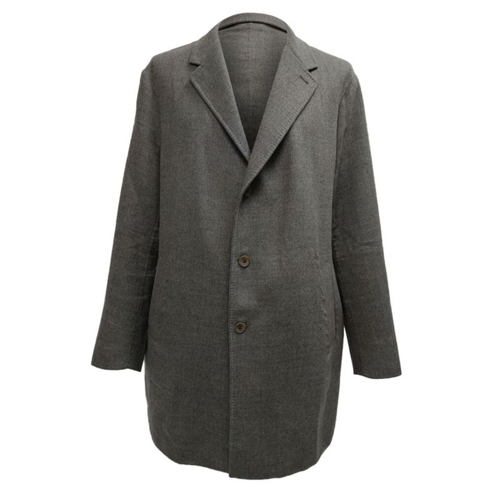 Loro Piana Long Coat in Grey Cashmere